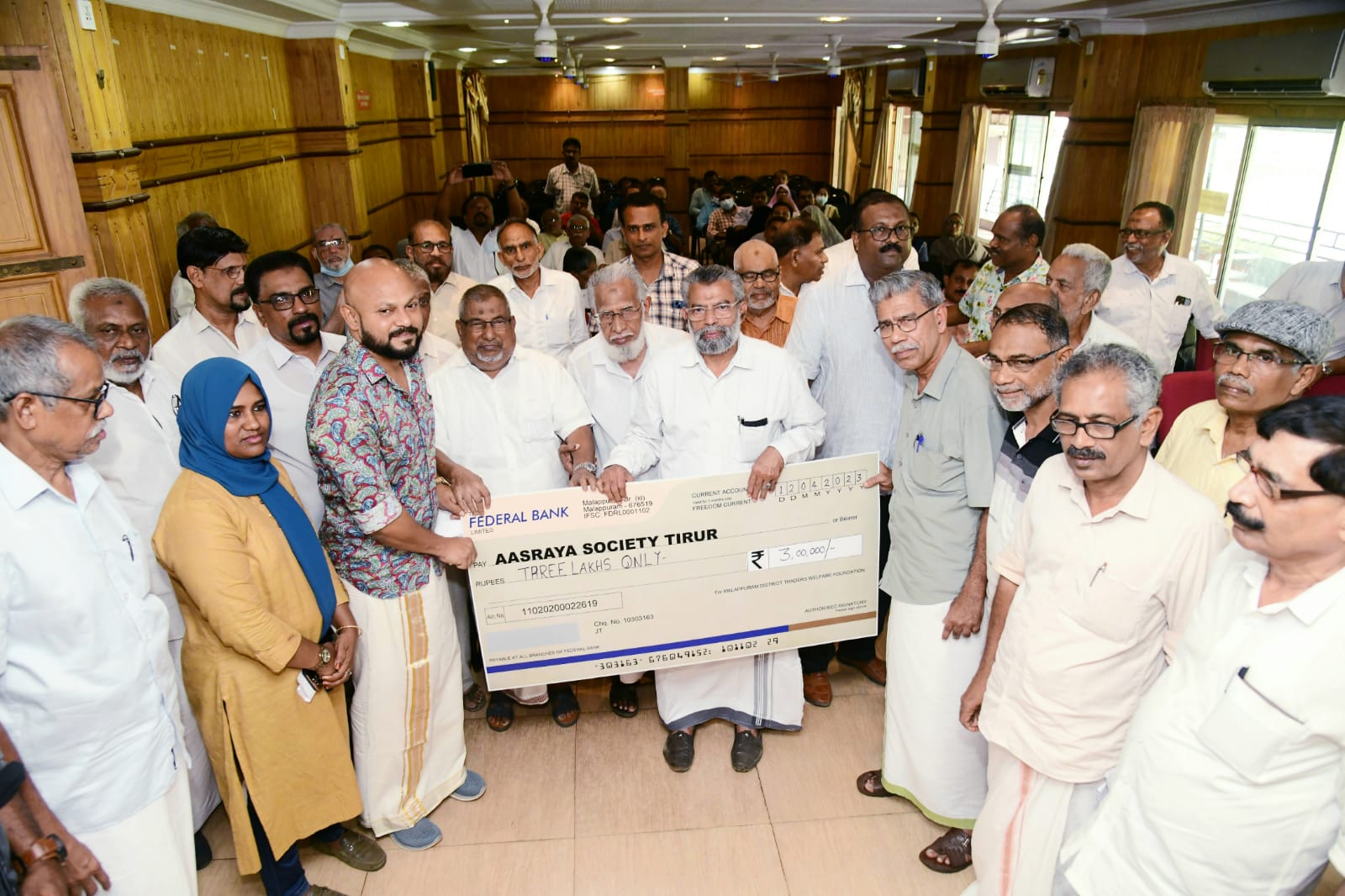 Collection building construction fund for Aasraya Society Tirur Inagurated by Tirur MLSA Janab Kurukkoli Moideen on 12April 2023